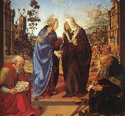 Piero di Cosimo The Visitation and Two Saints oil